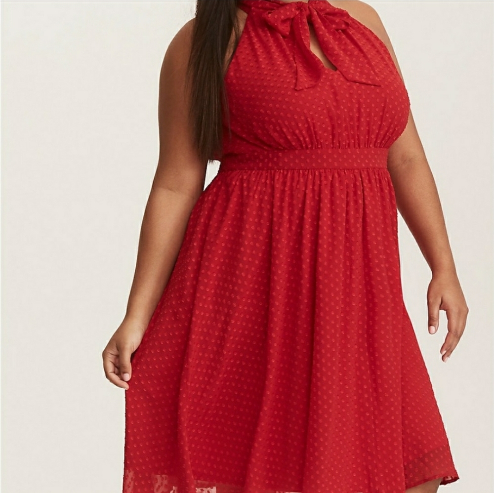 Red Retro Chic Dress